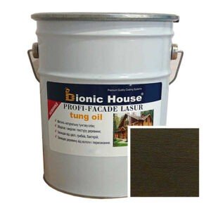 Краска для дерева PROFI-FACADE LASUR tung oil 10л Антрацит