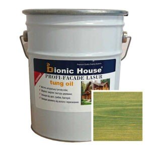 Краска для дерева PROFI-FACADE LASUR tung oil 10л Изумруд