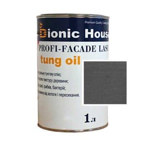 Краска для дерева PROFI-FACADE LASUR tung oil 1л Арт Грей