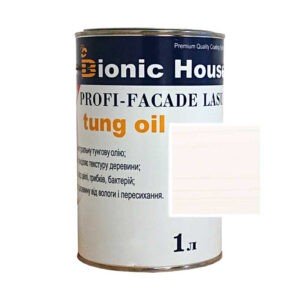 Краска для дерева PROFI-FACADE LASUR tung oil 1л Белый