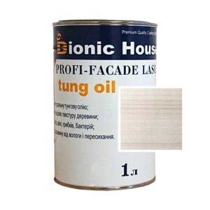 Краска для дерева PROFI-FACADE LASUR tung oil 1л Белый Дуб
