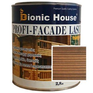 Краска для дерева PROFI-FACADE LASUR tung oil 2,8л Кедр