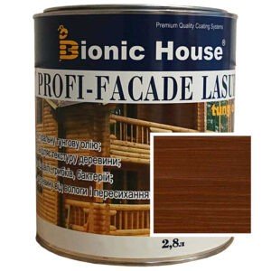 Краска для дерева PROFI-FACADE LASUR tung oil 2,8л Орех