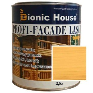 Краска для дерева PROFI-FACADE LASUR tung oil 2,8л Светлый Дуб