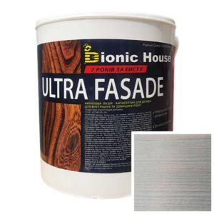 Краска для дерева фасадная, длительного срока службы ULTRA FACADE 0,8л Белый Мрамор