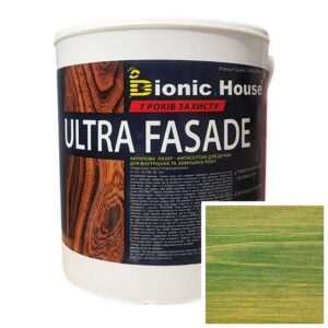 Краска для дерева фасадная, длительного срока службы ULTRA FACADE 0,8л Изумруд