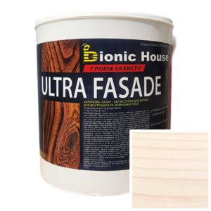 Краска для дерева фасадная, длительного срока службы ULTRA FACADE 0,8л Жасмин