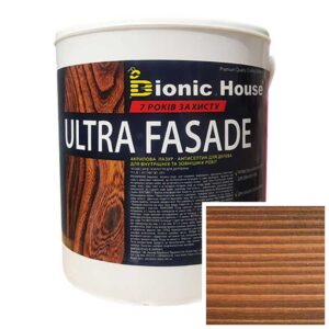 Краска для дерева фасадная, длительного срока службы ULTRA FACADE 0,8л Кедр