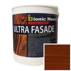 Краска для дерева фасадная, длительного срока службы ULTRA FACADE 0,8л Орех