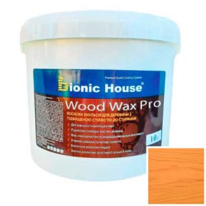 Краска для дерева WOOD WAX PRO безцветная база Bionic-House 10л Орегон