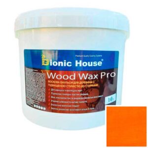 Краска для дерева WOOD WAX PRO безцветная база Bionic-House 10л Пиния