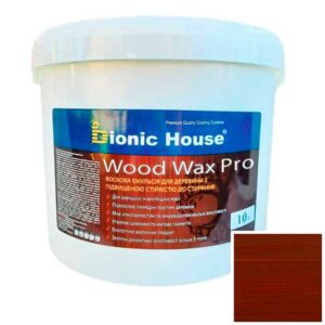 Краска для дерева WOOD WAX PRO безцветная база Bionic-House 10л Шоколад