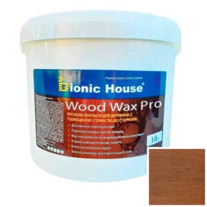 Краска для дерева WOOD WAX PRO безцветная база Bionic-House 10л Тауп