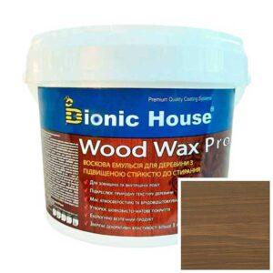 Краска для дерева WOOD WAX PRO безцветная база Bionic-House 0,8л Хаки