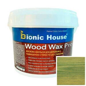 Краска для дерева WOOD WAX PRO безцветная база Bionic-House 0,8л Изумруд