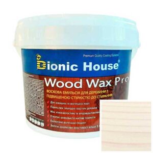 Краска для дерева WOOD WAX PRO безцветная база Bionic-House 0,8л Жасмин