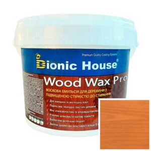 Краска для дерева WOOD WAX PRO безцветная база Bionic-House 0,8л Миндаль