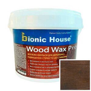 Краска для дерева WOOD WAX PRO безцветная база Bionic-House 0,8л Венге