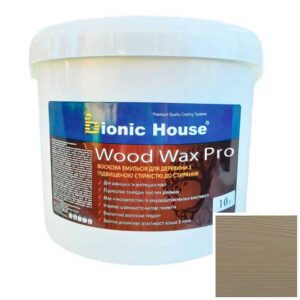 Краска для дерева WOOD WAX PRO Белая База Bionic-House 10л Серый Сланец