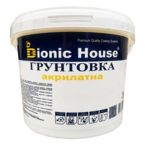 Грунтовка для дерева акрилатная Bionic-House 3л Бесцветный