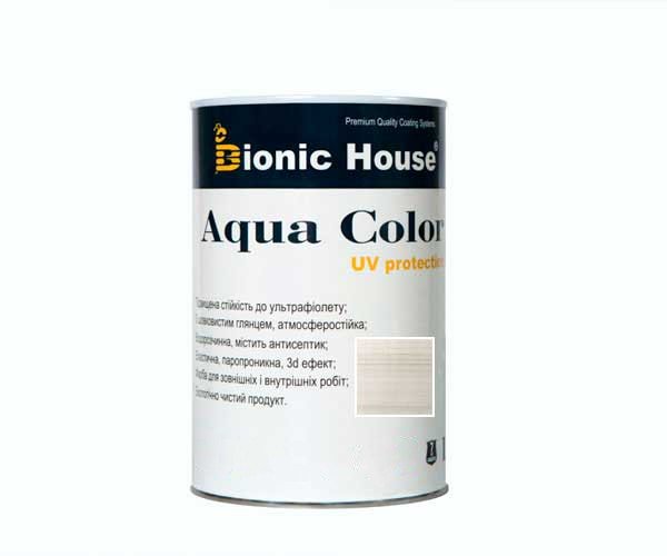 Краска для дерева Bionic-House Aqua Color UV-protect 0,8л Белый дуб