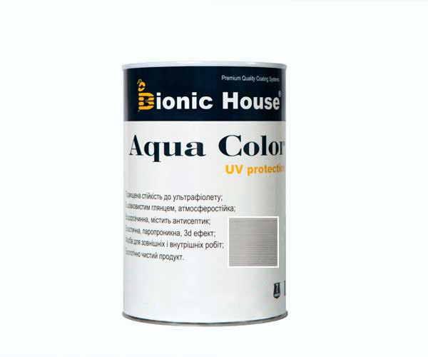 Краска для дерева Bionic-House Aqua Color UV-protect 0,8л Белый Мрамор