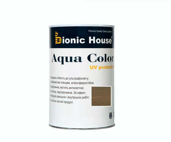 Краска для дерева Bionic-House Aqua Color UV-protect 0,8л Хаки