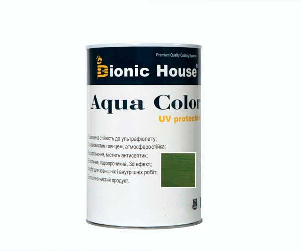 Краска для дерева Bionic-House Aqua Color UV-protect 0,8л Кипарис