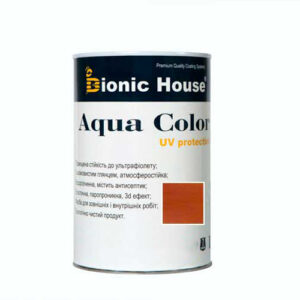 Краска для дерева Bionic-House Aqua Color UV-protect 0,8л Махагон