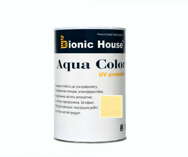 Краска для дерева Bionic-House Aqua Color UV-protect 0,8л Медовый