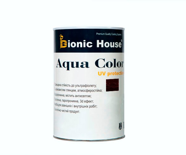 Краска для дерева Bionic-House Aqua Color UV-protect 0,8л Розовое дерево