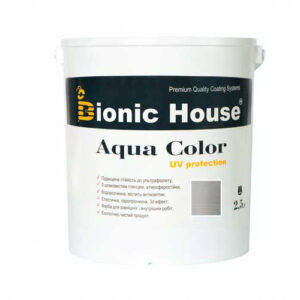 Краска для дерева Bionic-House Aqua Color UV-protect 2,5л Белый Мрамор