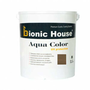 Краска для дерева Bionic-House Aqua Color UV-protect 2,5л Хаки