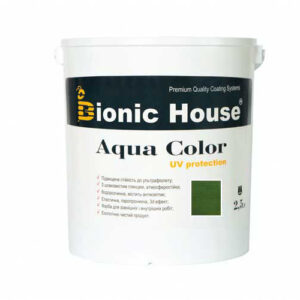 Краска для дерева Bionic-House Aqua Color UV-protect 2,5л Кипарис