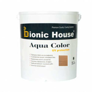 Краска для дерева Bionic-House Aqua Color UV-protect 2,5л Клен