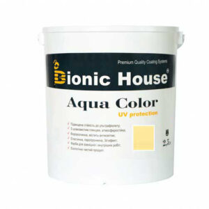 Краска для дерева Bionic-House Aqua Color UV-protect 2,5л Медовый