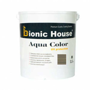 Краска для дерева Bionic-House Aqua Color UV-protect 2,5л Ольха