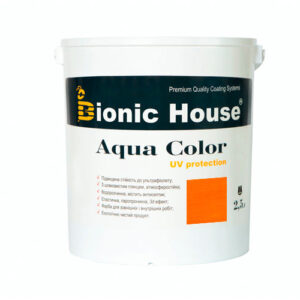 Краска для дерева Bionic-House Aqua Color UV-protect 2,5л Пиния