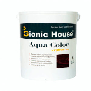 Краска для дерева Bionic-House Aqua Color UV-protect 2,5л Розовое дерево
