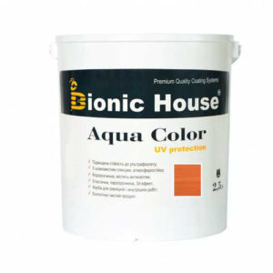 Краска для дерева Bionic-House Aqua Color UV-protect 2,5л Рябина