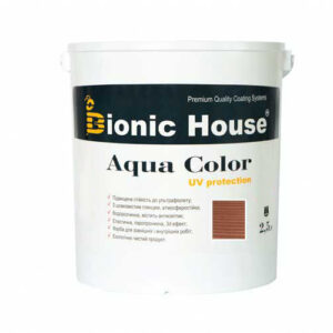 Краска для дерева Bionic-House Aqua Color UV-protect 2,5л Сандал
