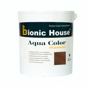 Краска для дерева Bionic-House Aqua Color UV-protect 2,5л Венге
