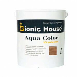 Краска для дерева Bionic-House Aqua Color UV-protect 2,5л Золотой Орех