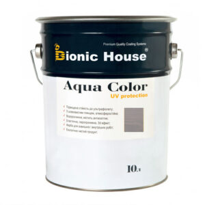 Краска для дерева Bionic-House Aqua Color UV-protect 10л Пепел А117