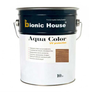 Краска для дерева Bionic-House Aqua Color UV-protect 10л Золотой Орех