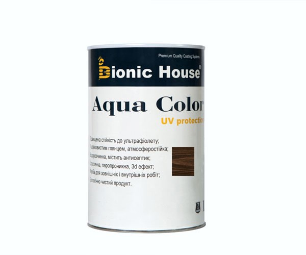 Краска для дерева Bionic-House Aqua Color UV-protect 0,8л Палисандр А111