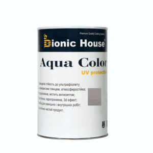 Краска для дерева Bionic-House Aqua Color UV-protect 0,8л Пепел А117