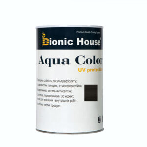 Краска для дерева Bionic-House Aqua Color UV-protect 0,8л Черное дерево А120