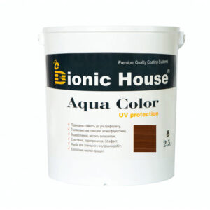 Краска для дерева Bionic-House Aqua Color UV-protect 2,5л Орех А110