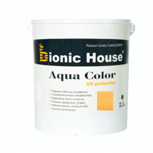 Краска для дерева Bionic-House Aqua Color UV-protect 2,5л Светлый дуб А126